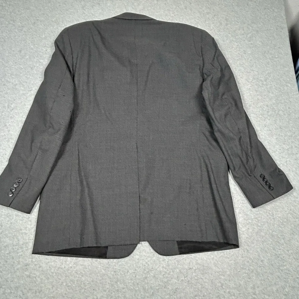 Vintage Burberrys Men's Blazer Sport Coat Jacket 100% Wool Gray FLAWS SEE PICS‎